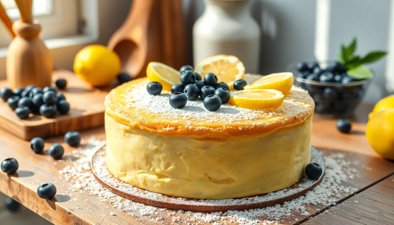 scopri la ricetta della torta al limone e mirtilli che conquista tutti 1751737595