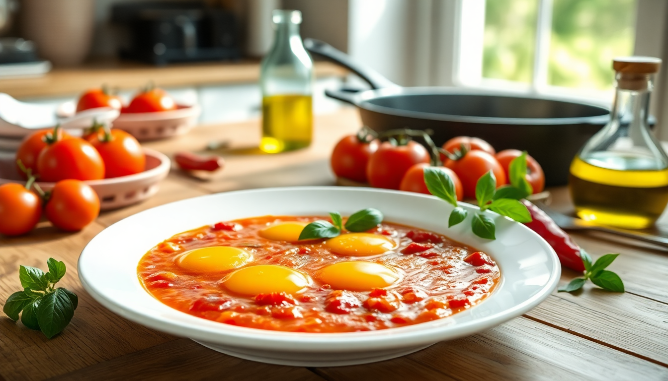 scopri la ricetta delle uova al pomodoro per una cena veloce e gustosa 1752729206