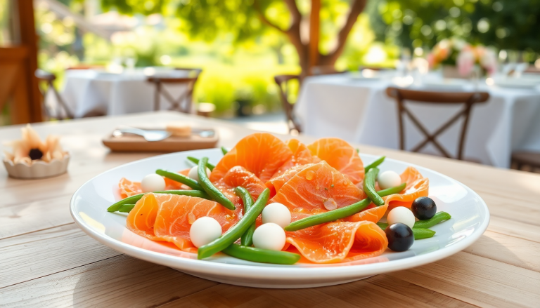 ricetta estiva carpaccio di salmone con fagiolini e robiola python 1754733207