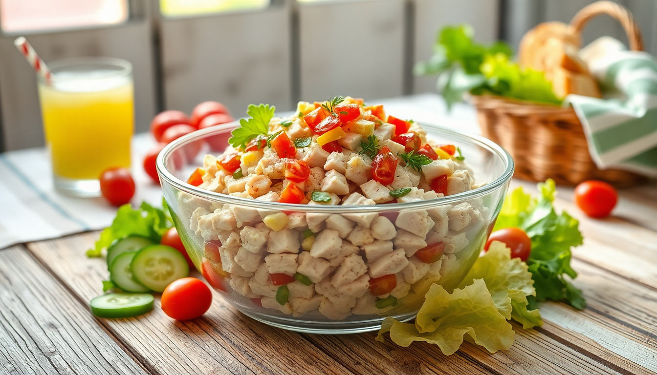 scopri la ricetta dellinsalata di pollo freddo con giardiniera python 1755425067
