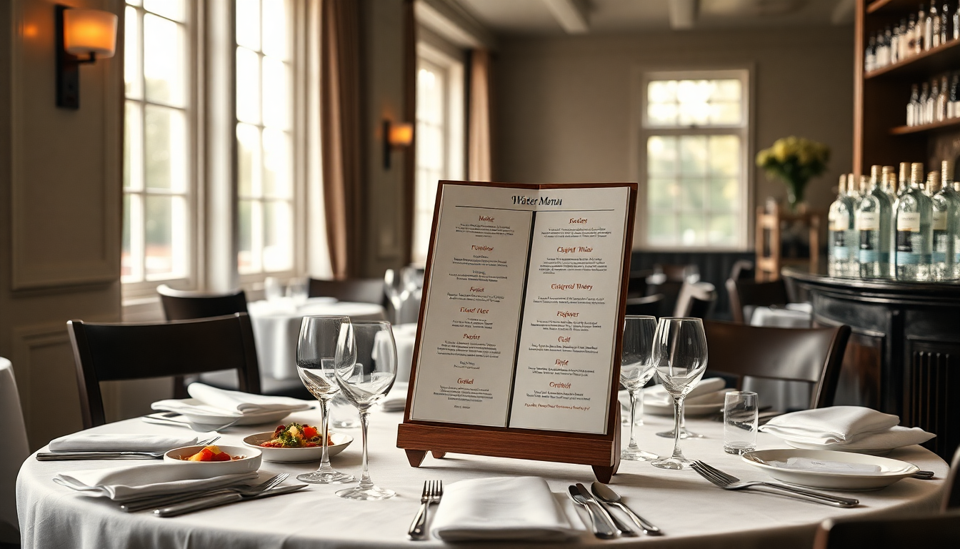 scopri la rivoluzionaria carta delle acque del ristorante la popote python 1755771322