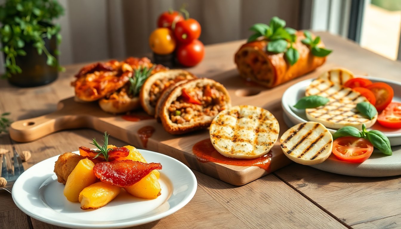 ricette festive deliziose patate fondenti polpettone succulento e halloumi grigliato 1761831907