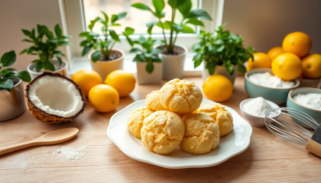 biscotti al cocco e limone ricetta facile e senza latte per dolcetti irresistibili 1762177506