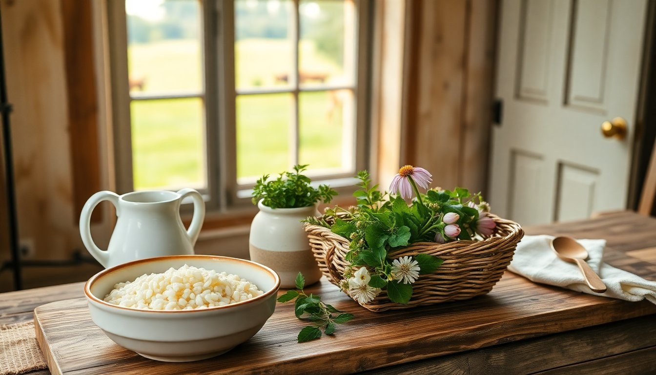 Piatti tradizionali per l'Ascensione: riso, latte e erbe di maggio